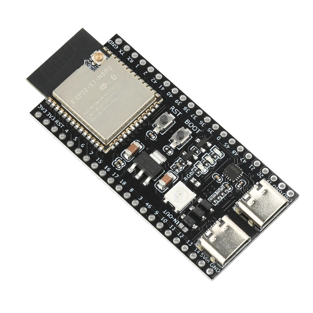 ESP32-S3 Development Board N16R8/N8R2 Dual-Core Wi-Fi Bluetooth 5 Module Type-C OTG with Antenna for AIoT