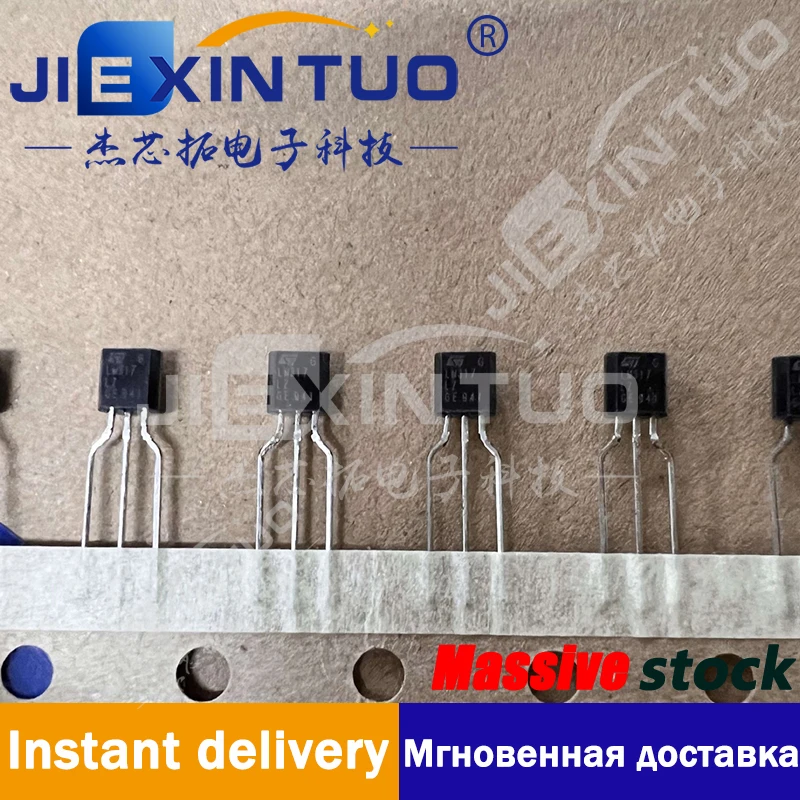 LM317LZ  LM317LZ-TR IC REG LIN POS ADJ 100MA TO92-3 Linear Voltage Regulator IC Positive Adjustable 1 Output 100mA TO-92-3