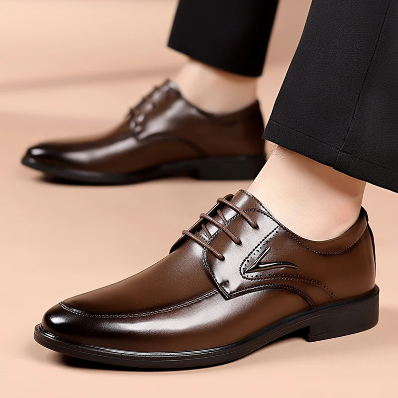 

Casual and versatile urban business leather shoes, Korean version of fashion, British small pointed toe, leather shoes