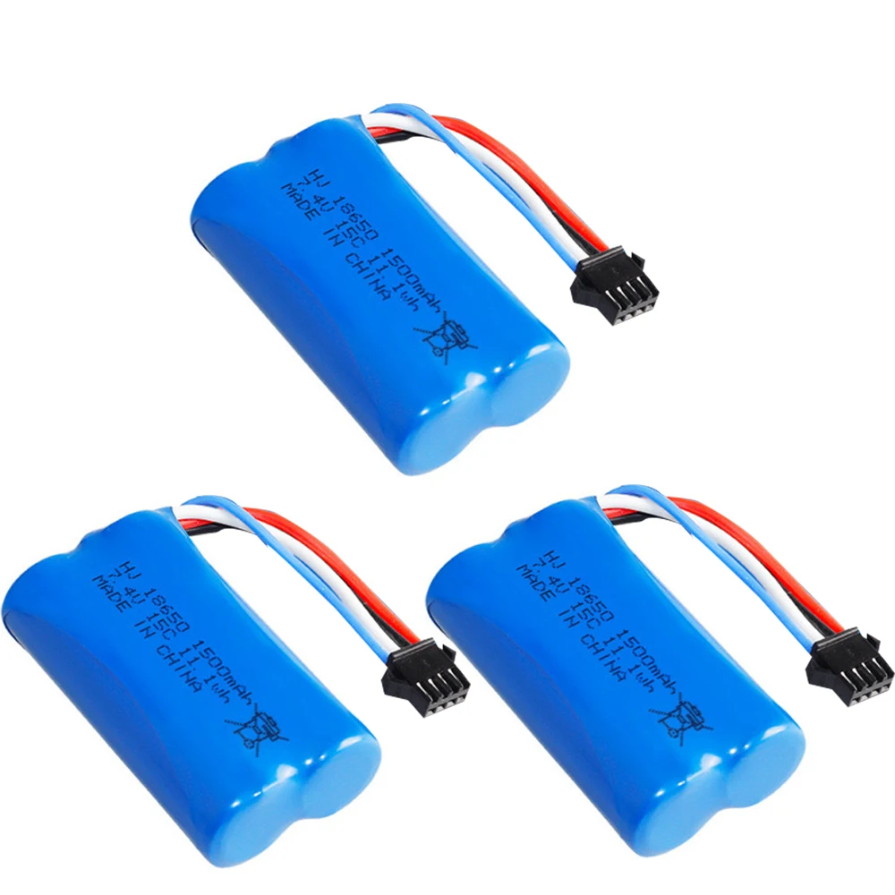 

1500mAh 7.4V 18650 Li-ion battery for UDI R/C UDI001 UDI011 UDI901 Udi007 UDI002 HQ960 / 747 Venom Speed Boat Car toys accessory