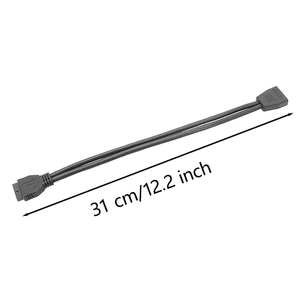 Mainboard USB3.0 Extension Cable 20-Pin Extension Cable Chassis 19-Cable USB 3.0 Portable Straight Head Extension Cable-BtLife