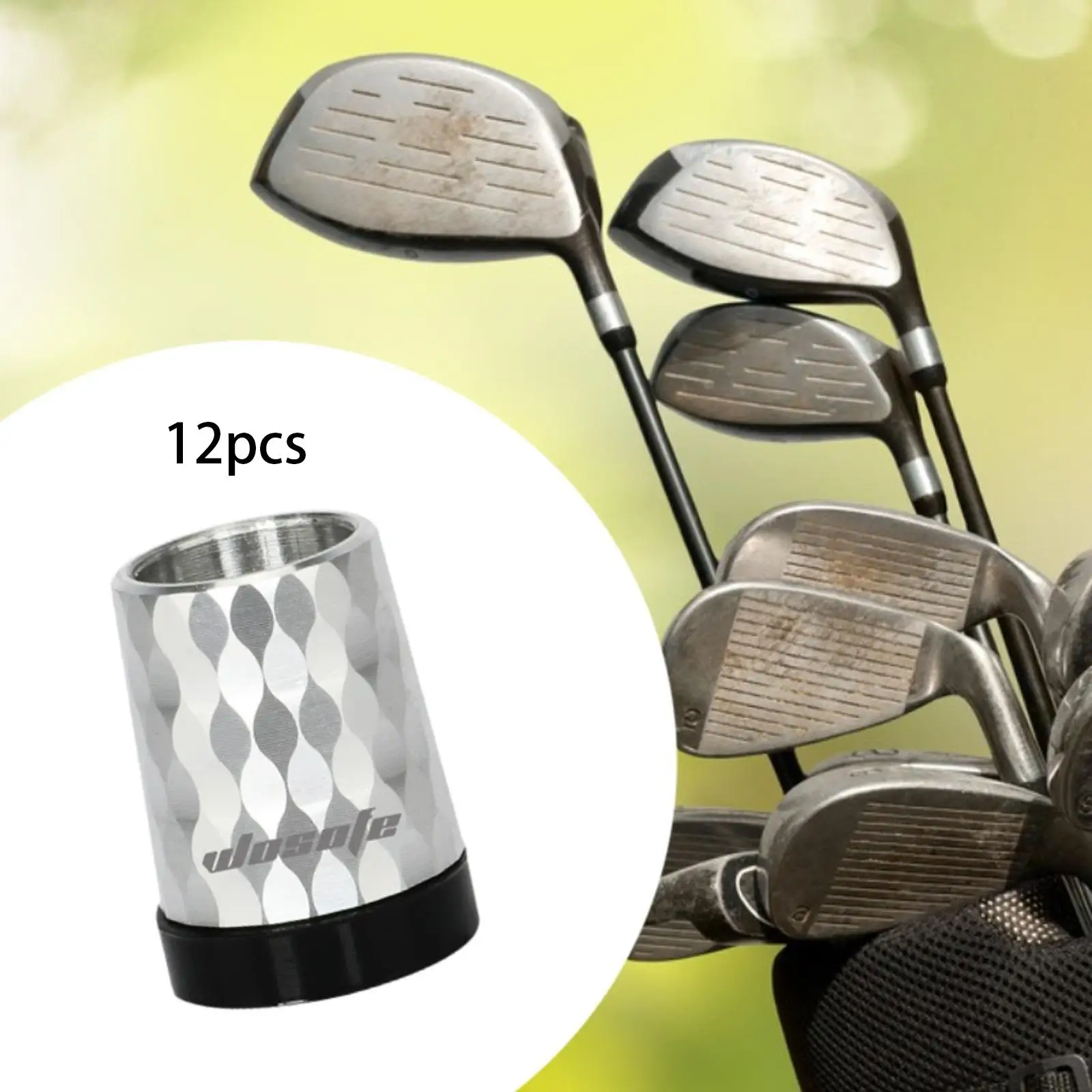 12x Golf Iron Ferrules Covers for Taper Tip Iron Wedge Practical Taper Tip Adapter End Caps for Beginner Adults Golf Course