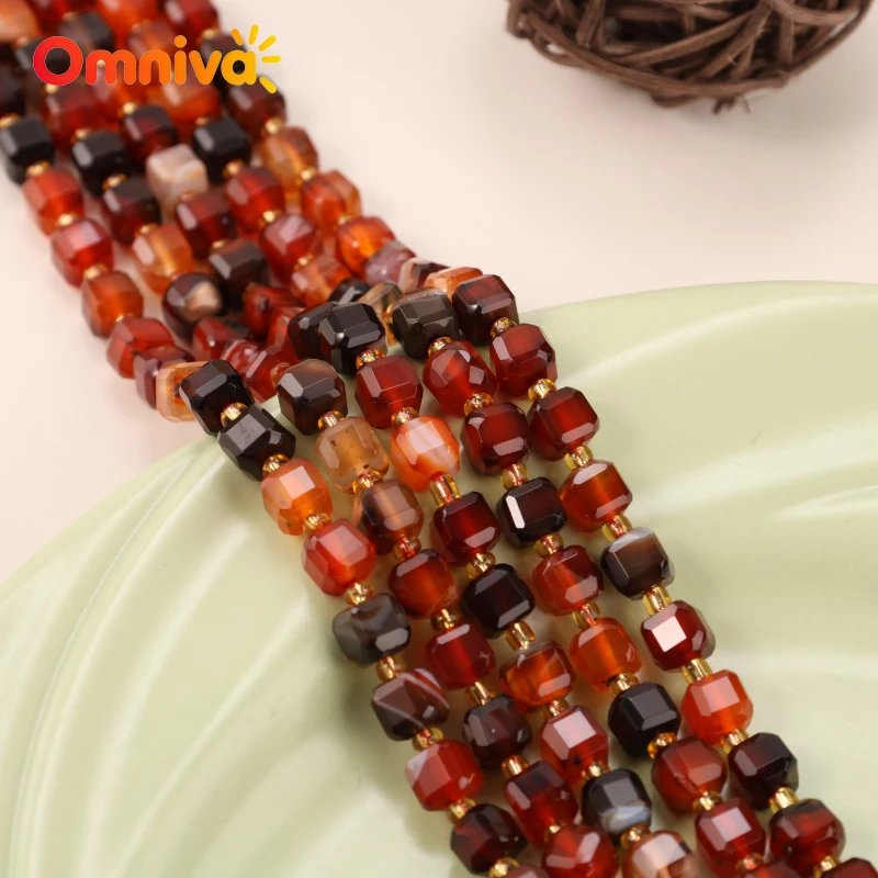 Dreamy agate sugar cube Natural Stone Beads For Jewelry Making DIY Running Ring Bracelet necklace Half chain 15''Strand 6/8/10MM
