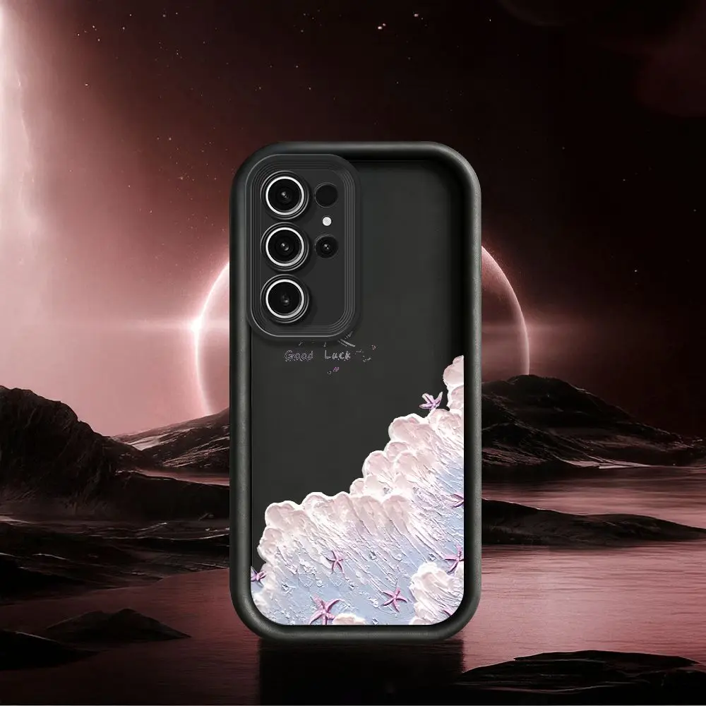 Oil Painting Seaside Case For Samsung Galaxy S26 Ultra S25 S24 S23 S22 Ultra Plus S21 S20 Note 20 Ultra S21FE S23EF S24 FE Cover