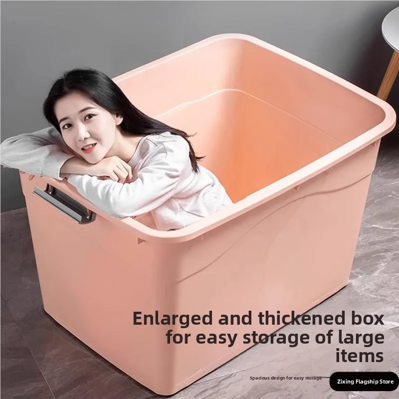 

Очень большой пластиковый ящик для хранения, бытовой ящик для хранения, органайзер для одежды высокой емкости, коробка из холста, портативный с ручками