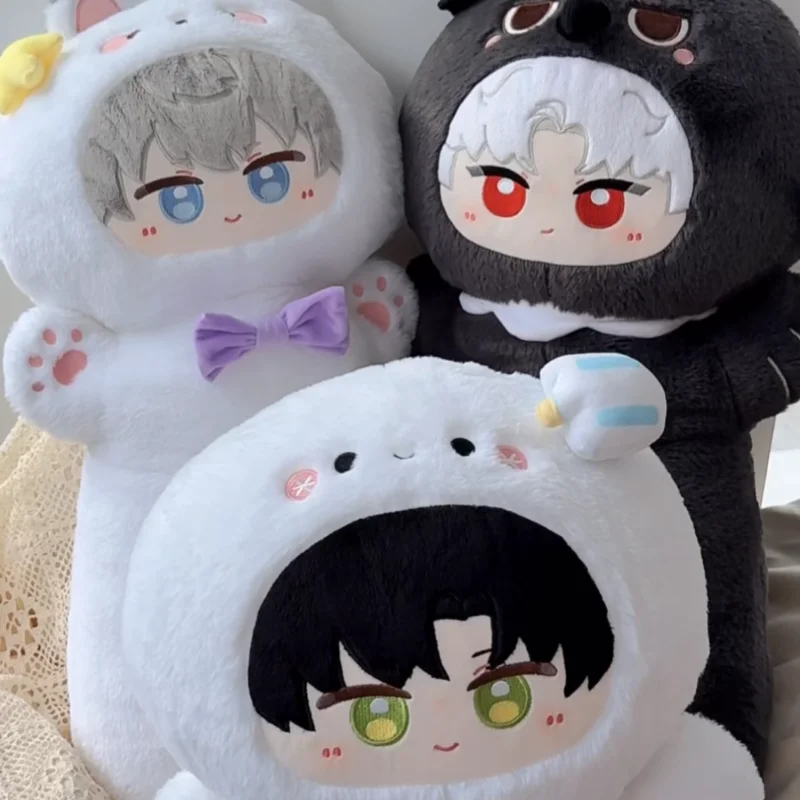 Love And Deepspace Large Plush Pillow Soft Fluffy Warm Long Cushion Qin Che Raven Qi Yu Shen Xinghui Li Shen Gift For Game Fans