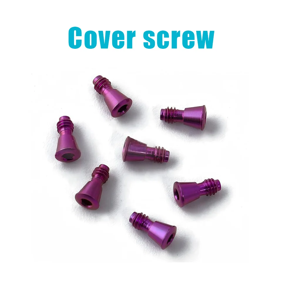 Dental Implant Cover Screws Titanium Alloy Healing Screw 10Pcs Compatible with Osstem System Clinic Surgical Dentistry Materials