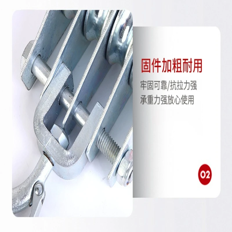 Closed Hook Hoist National Standard Heavy-duty Industrial Special Open Hoist Lifting Labor-saving Pulley Equipment Guincho JTH