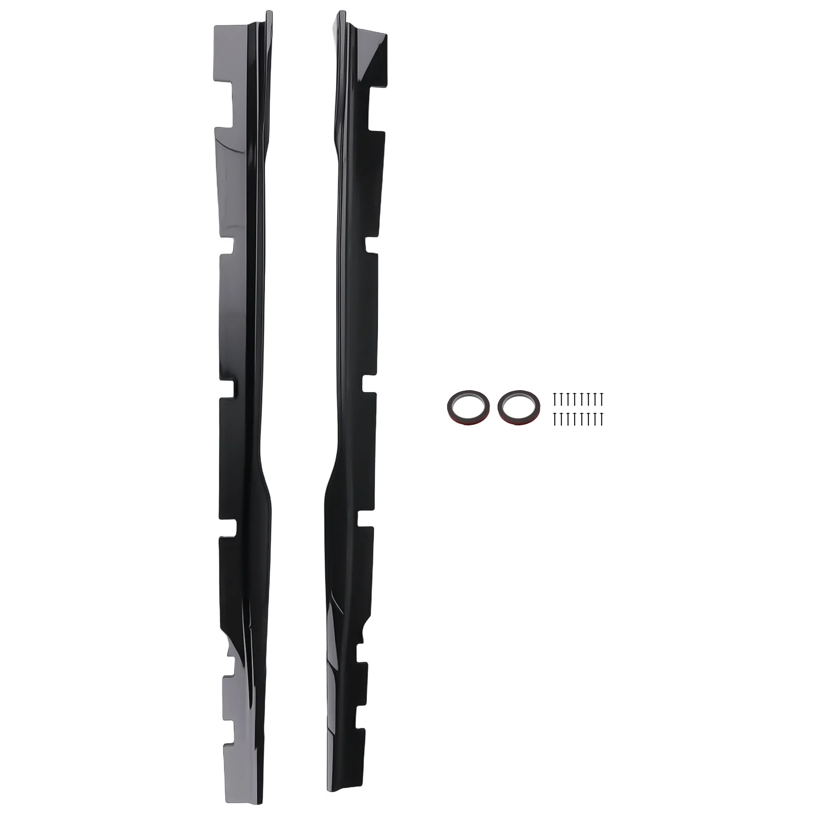 

Комплект боковых накладок на кузов для Dodge Charger 15-23, глянцевый черный, 2 шт.