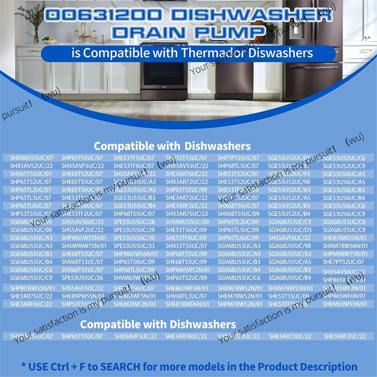 00631200 Dishwasher Drain Pump Motor Assembly for Bosch Dishwasher Drain Pump Replacement Part PS11704799 AP5972147
