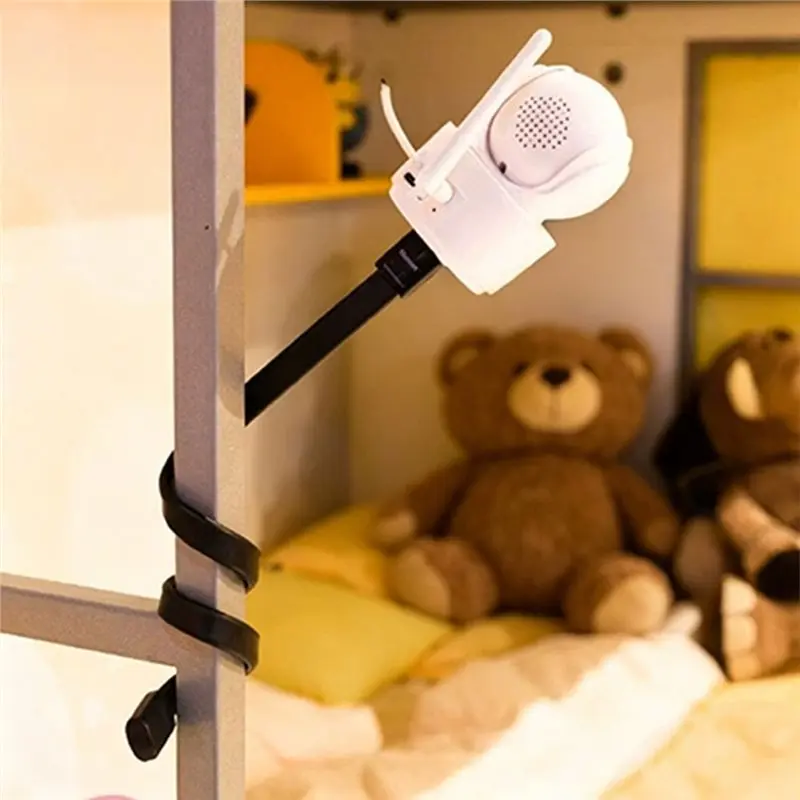 A24U Baby Monitor Mount Baby Stand Monitor Holder 1/4 Thread Camera Punch Free Bracket Snake Bracket For Baby Monitor Crib