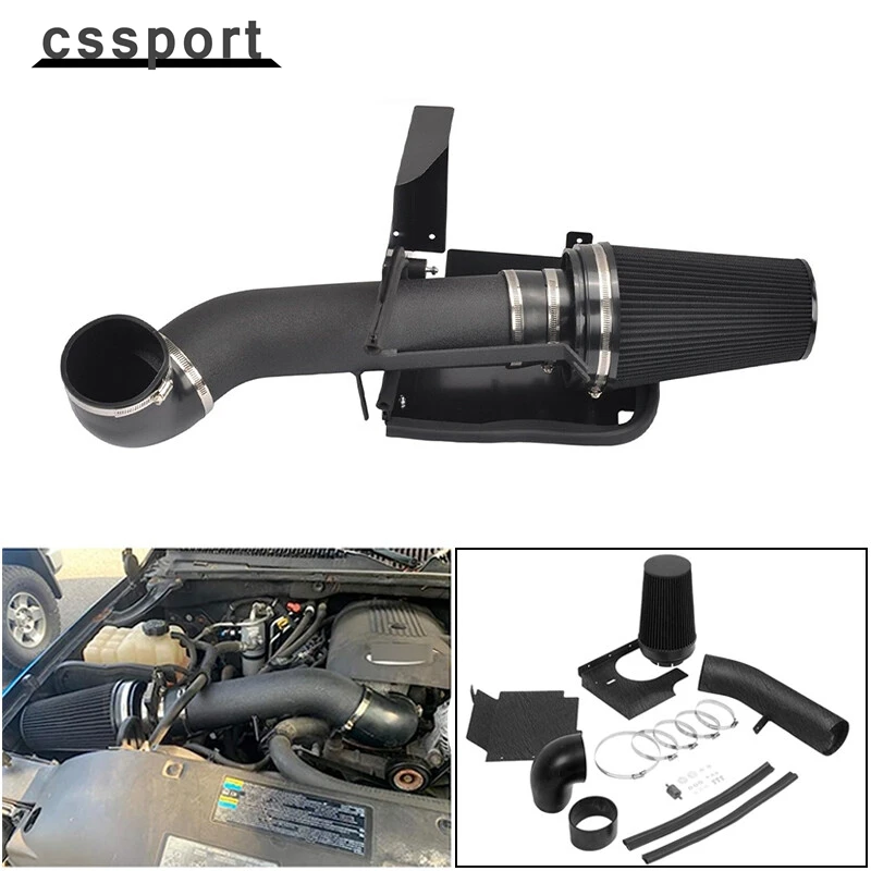 

4" Inch Cold Air Intake Kit +Heat Shield for 99-06 GMC/Chevy V8 4.8L/5.3L Black