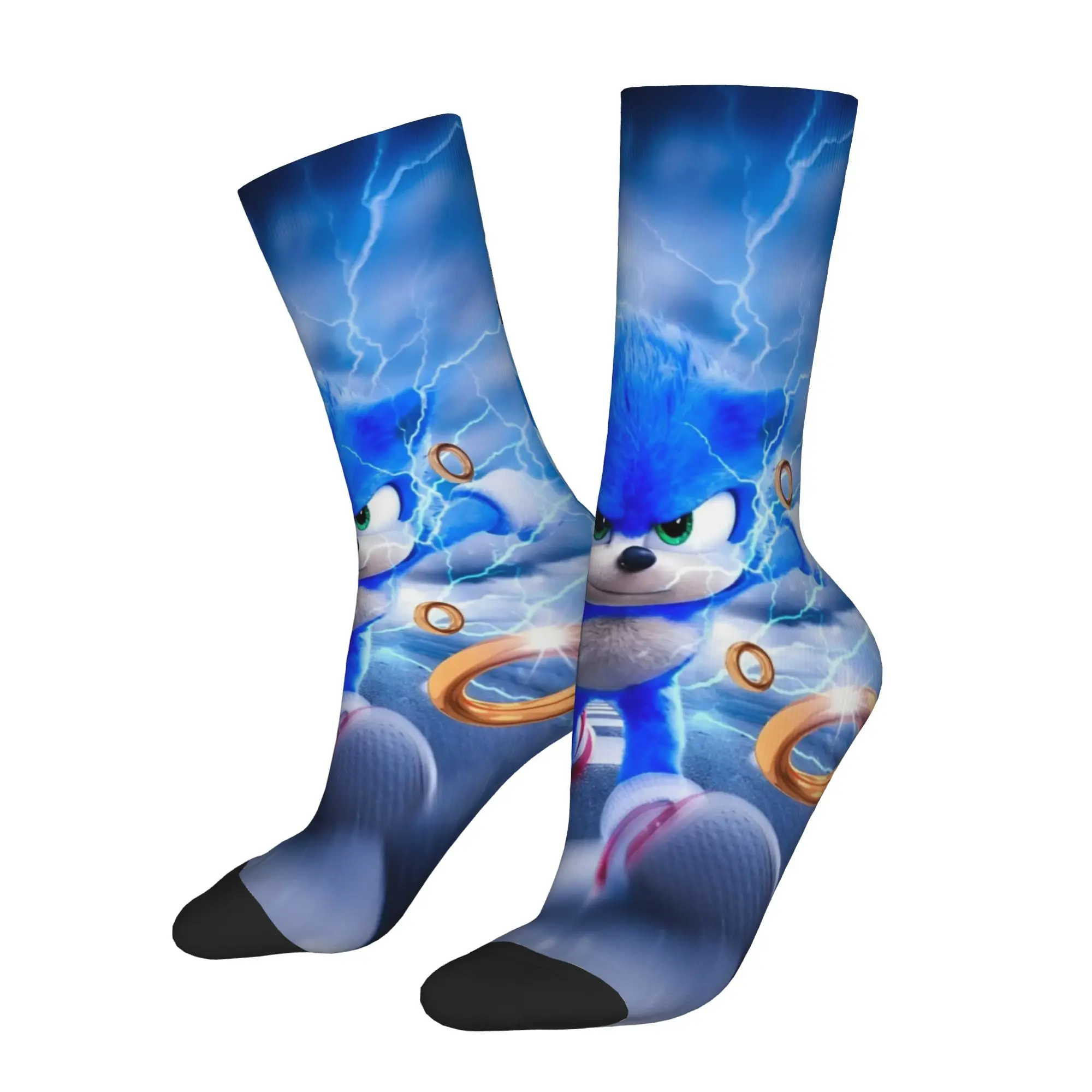 Autumn Winter Retro Unisex S-Shadow The Hedgehogs Socks  Breathable Middle Tube Socks