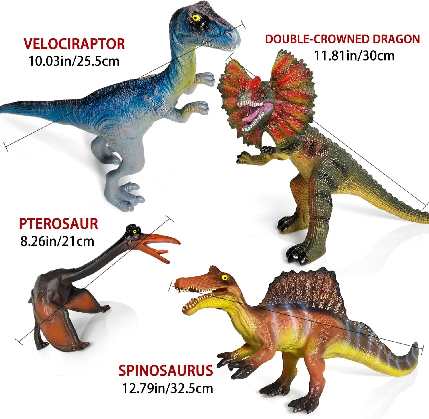 7 Pcs Dinosaur Toys for Kids, Realistic Dinosaur Figures Soft Dino Toy for Boys & Girls , Animal Dino Toys ,Great Birthday Gifts