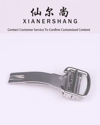 XIANERSHANG Custom C-ARTIER BALLON BLEU Long Watch clasp 18MM 16MM 14MM Frosted belt buckle 316L stainless steel Folding buckle