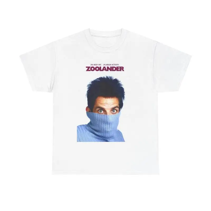 Zoolander Movie Poster T Shirt Vintage Retro Comedy 90S Heavy Cotton