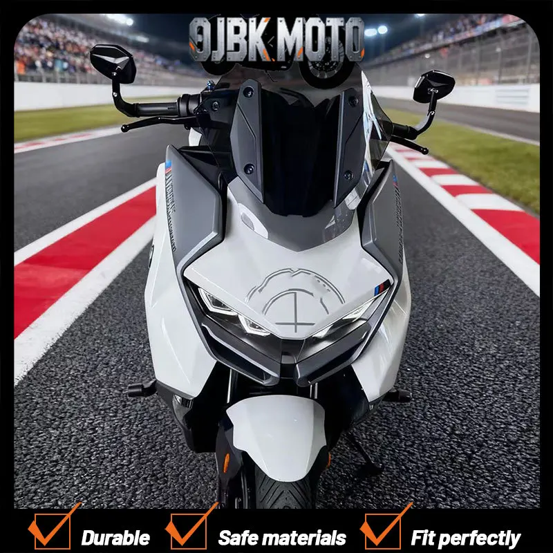 For BMW C400GT Motorcyc Modification Windshield Competition Model Round Head Wind Deflectors Visor Viser Screen Accessories