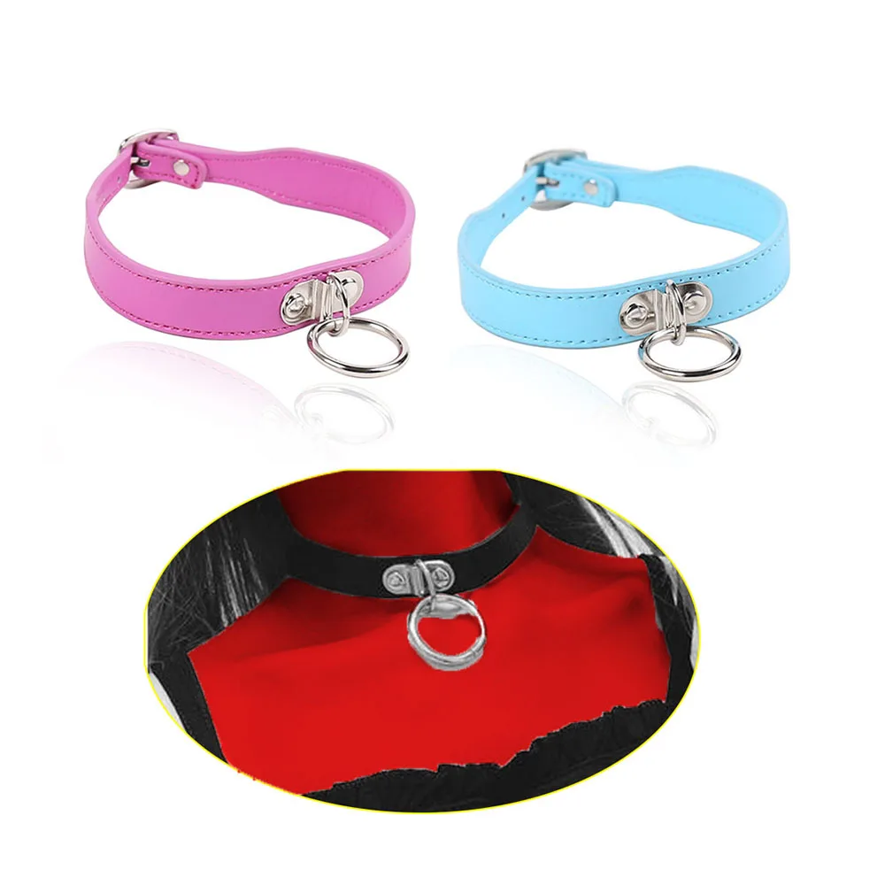 BDSM Leather Collar Restraint Slave Harness Bondage Neck Ring Adult Product Sex Toys for Women Couples Doggy Slave Adult Games