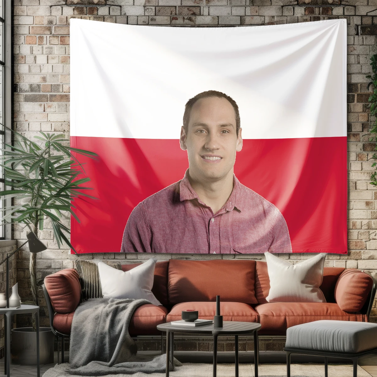 1Pc Custom Photo Polyster Flag Backdrop,Home Room Apartment Wall Background Decor,Ideal Birthday Wedding Festive Party Gift view 4