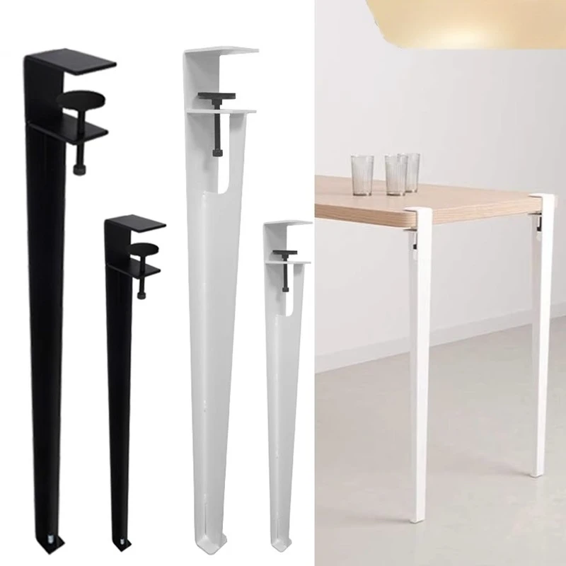 Non-punching table legs metal bracket feet movable lifting wrought iron support legs support frame square
