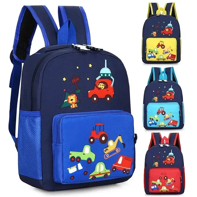 Lightweight Kids Backpack School Bag Children Cute Cartoon Animal Car Travel Rucksack Backpack For Kindergarten Boys Girls