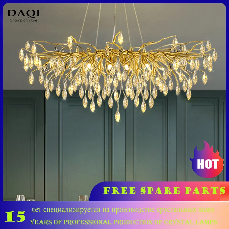 

Modern style bedroom LED crystal lamp living room crystal chandelier lamp hotel decoration lighting pendant lamp Crystal lamps