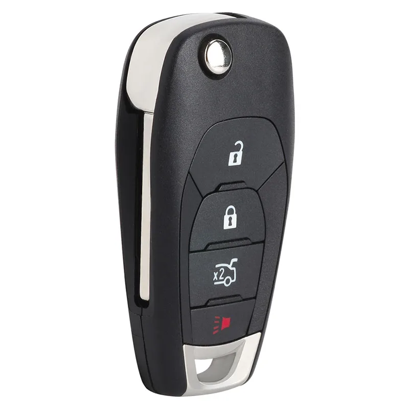 KEYECU 4 Buttons 315MHz 433MHz ID46 Chip for Chevrolet Cruze 2016 2017 2018 2019 Flip Remote Key Fob FCC ID: LXP-T003 , LXP-T004