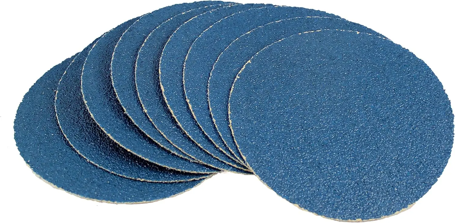 

Диски на липучке 6 дюймов, зернистость 36, плотная бумага, синий цирконий, 50 штук для шлифовки