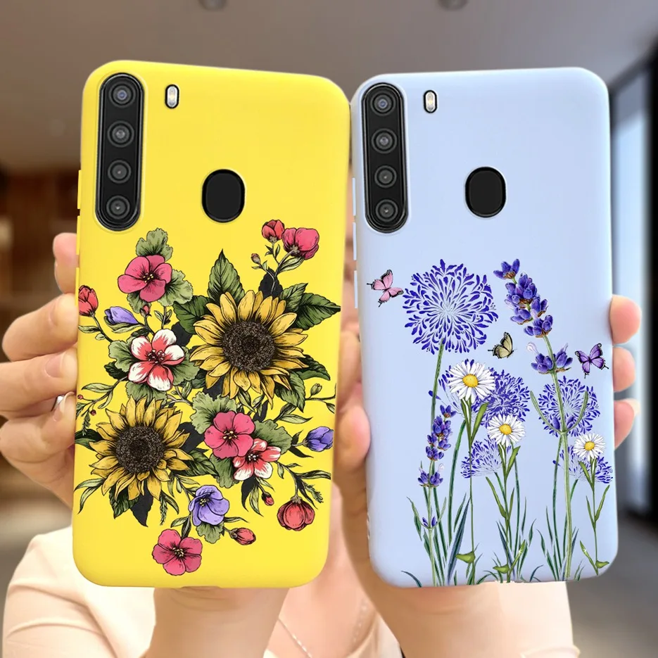 Silicone Phone Case For Samsung Galaxy A21 Case 6.5