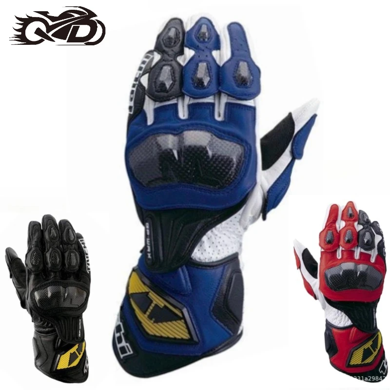 

WARM Motorcycle Protective Glove Motorcycle Hard Shell Long gloves Mountain Off-road Vehicle Glove Carbon Fiber Leather gloves