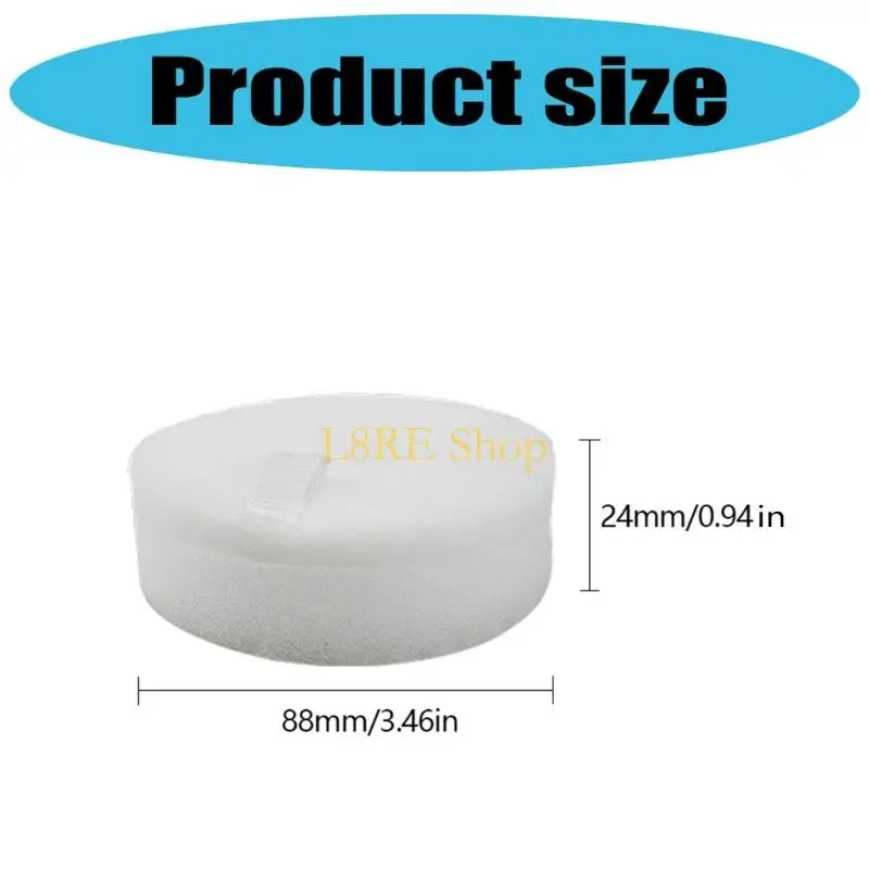 L8RE 6 Pack Sponge Filter Household Vacuum Part Sponge Vacuum Filter Component