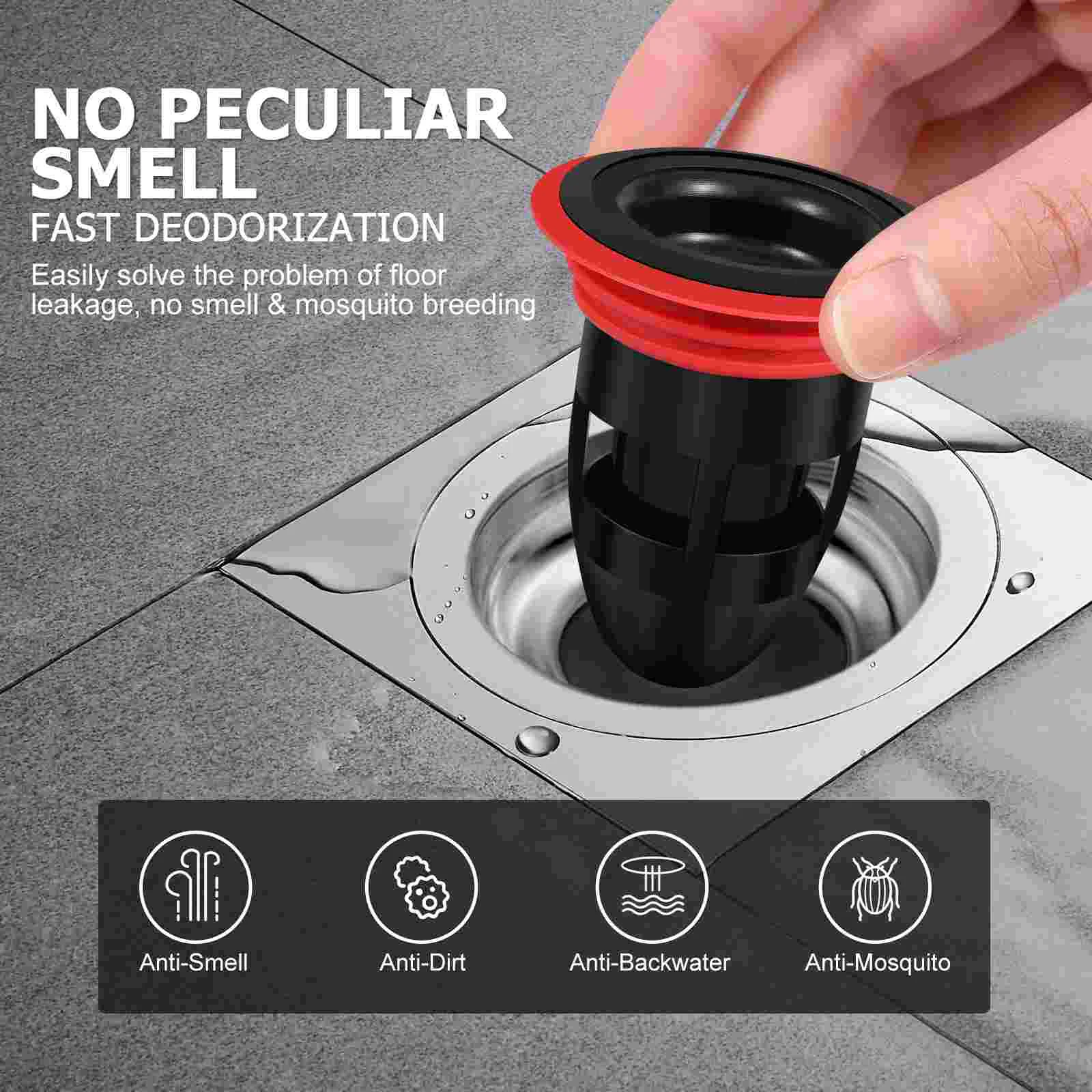 Floor Drain Core Sewer Odor Preventer Insect-Proof Inner Drainer Sink Strainer Stopper