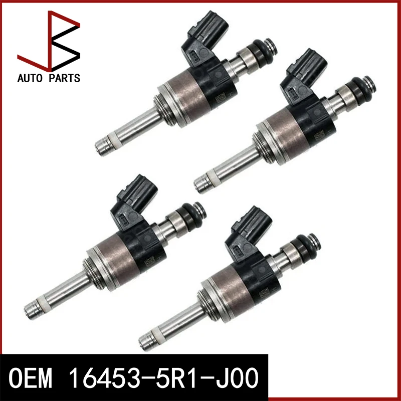 

4 шт. OEM 16453-5R1-J00 164535R1J00 Топливная форсунка для Honda Accord 2017-2021 CR-V 2018-2023 Civic 2015-2020 Fit 2018-2021
