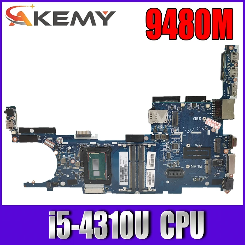 ل HP 9480M اللوحة الأم للكمبيوتر المحمول 6050A2648201 769718-601 769719-601 I5-4310U i7-4600U اللوحة الرئيسية للكمبيوتر المحمول EliteBook اختبار موافق