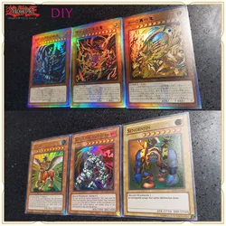 3PC/Set HZ Anime Yu-Gi-Oh DIY ACG Boy Battle Game Toys Collectible Card Christmas Birthday Gift Egyptian God WCS Champion Card