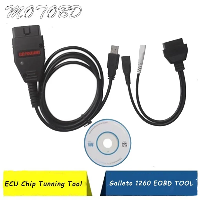 Galleto 1260 EOBD/OBD2/OBDII ECU Flasher 1260 ECU Chip Tuning with FTDI Chip Galletto 1260 Diagnsotic Interface 1260 Tuning Tool