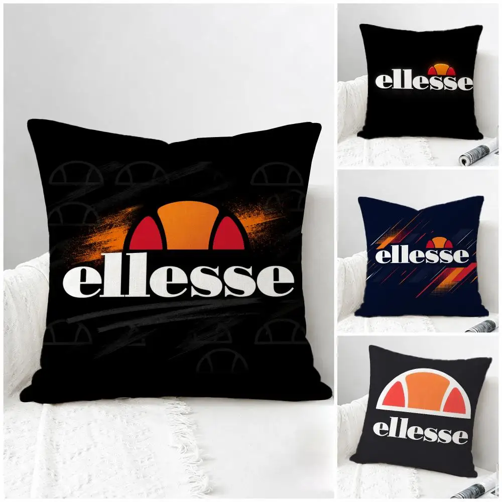 Funda de Cojín Ellesse de Lino Natural, Juego de Fundas de Almohada, Decoración Todo en Uno para Sofá, Dormitorio y Silla