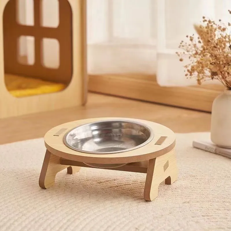 Cat Double Bowl Adult Cat and Kitten Porcelain Bowl Anti-knock Cat Food Bowl Ceramic Pet Bowl Cat Bowl Small Dog Bowl