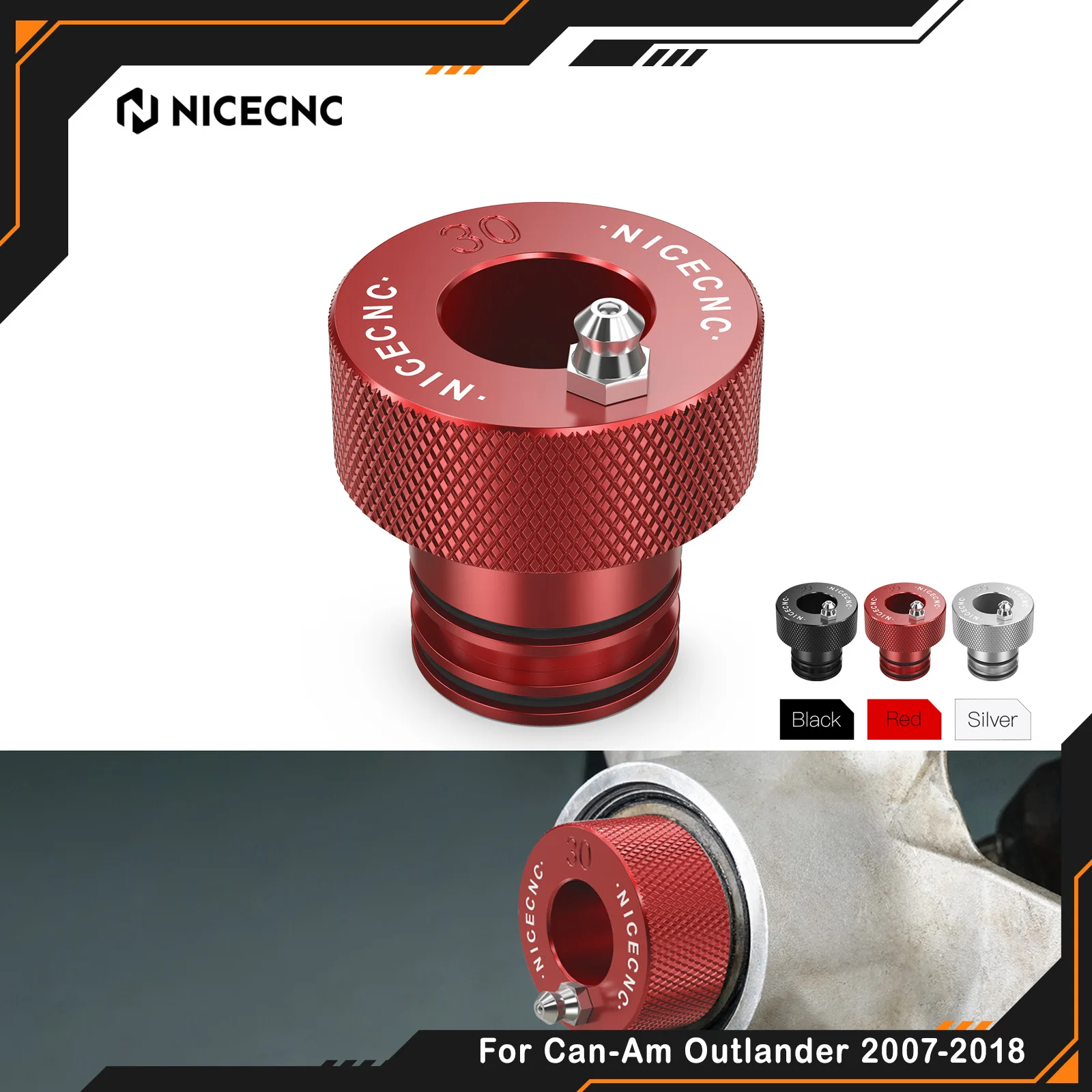 

NICECNC For Can Am Outlander 2007-2018 Wheel Bearing Greaser Tool For Can-Am Maverick Commander Defender DS450 Renegade ATV UTV