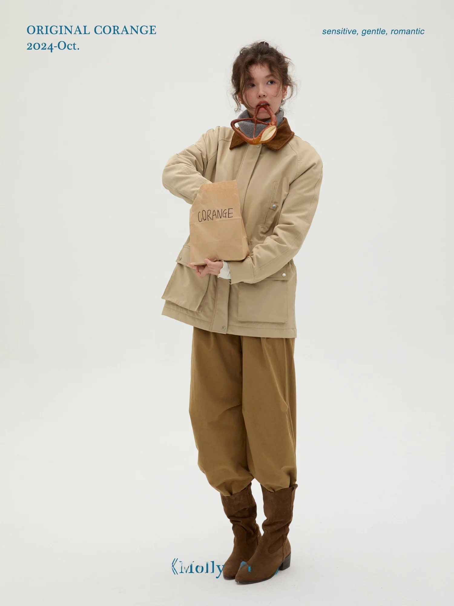 

Куртка рабочая Corange Heavyweight Snowy Cotton, утепленная, средней длины, с завязками, в ретро-стиле, с длинными рукавами, на молнии