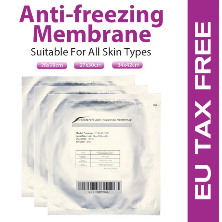 

100 Sheets Anti Freeze Membranes Antifeeze 28*28Cm Cryo Pad Bag Anti Freeze Membran For Therapy