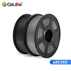 CoLiDo 2KG ABS-filament 1,75 mm voor FDM 3D-printer ABS-filament voor 3D-pen 3D-printmateriaal, 100% geen bel, minder geur