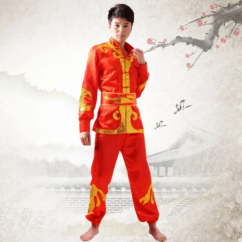 Drum Stage Costume Adult Male and Female Martial Arts Performance Costume Tang Street Dance Dragon Dance Lion Dance Costume