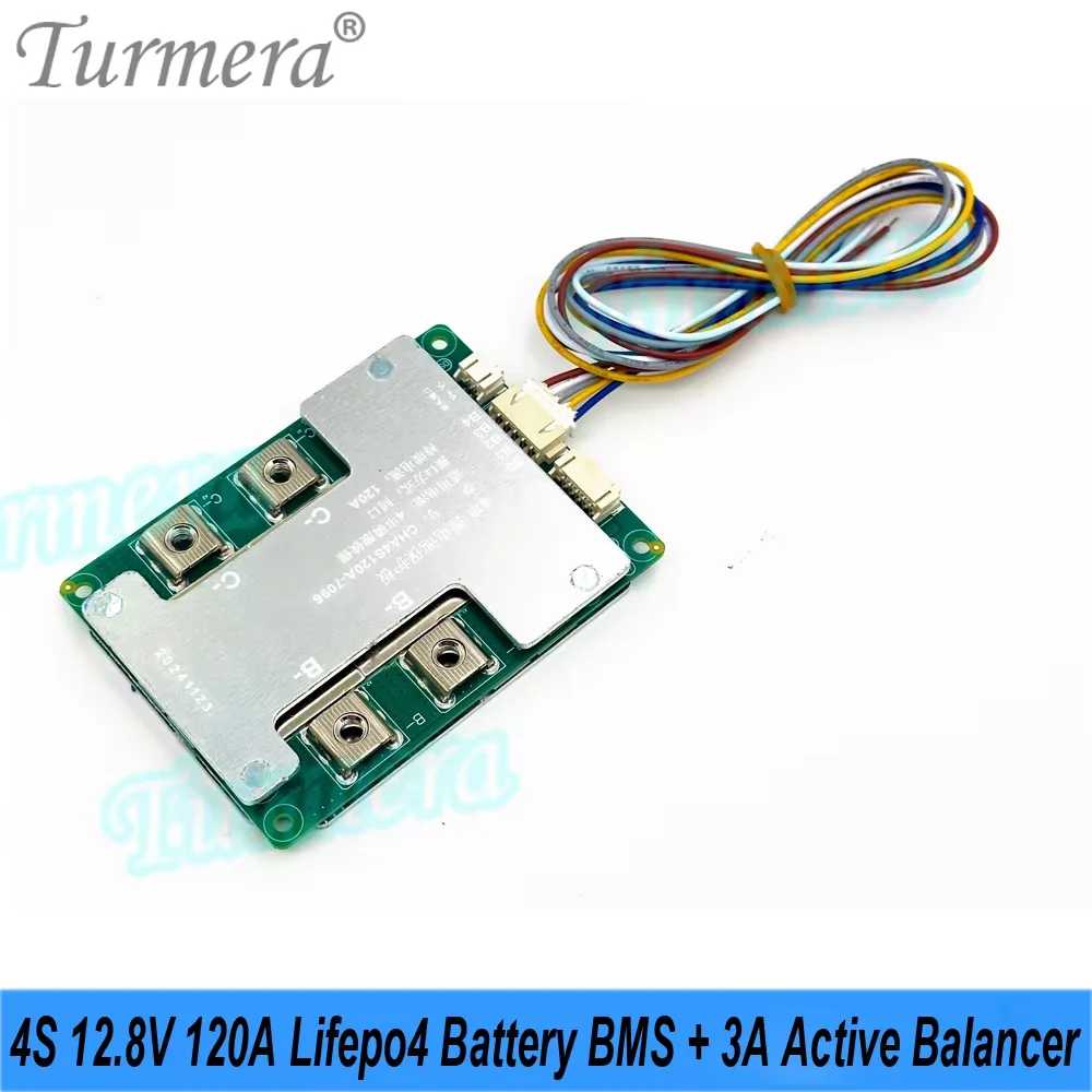 4S 12.8V 120A Lifepo4 Battery BMS 3A Active Balancer for 3.2V 90Ah 105Ah 200Ah 280Ah 320Ah 340Ah Lifepo4 Battery DIY Use