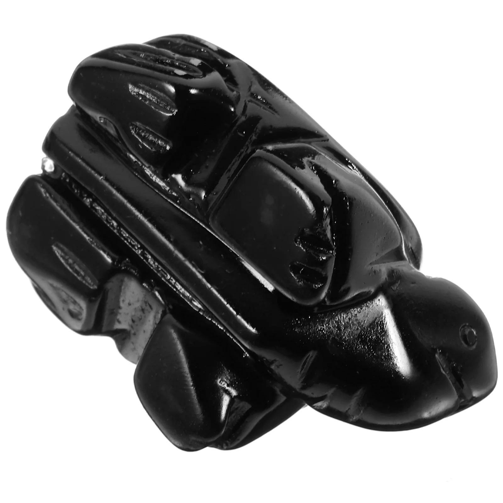 

Figurine Turtle Sculpture Tortoise Obsidian Decoration Statue Small Decorations