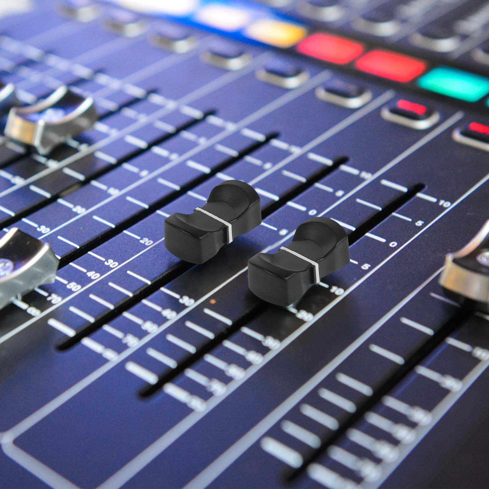 

10Pcs Console Mixer Slider Fader Knobs Replacement Fader Caps for Audio Visual Setup Smooth Operation Minimalist Design