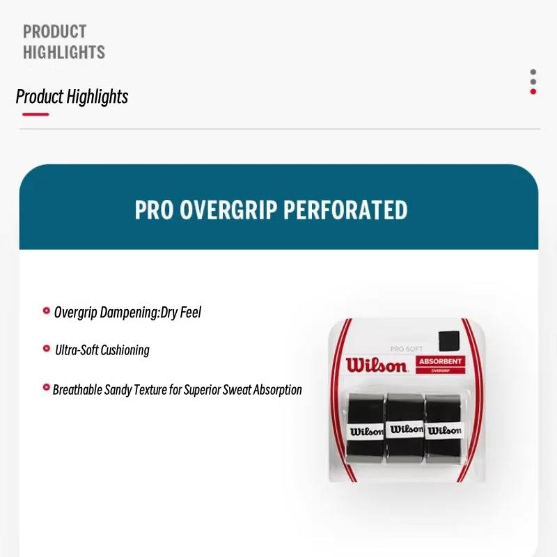 3 шт., теннисная ракетка Wilson, сухие ручки, повязка на повязку, теннисная ракетка, резиновая противоскользящая резиновая ручка для ракетки, ремень, впитывающий пот