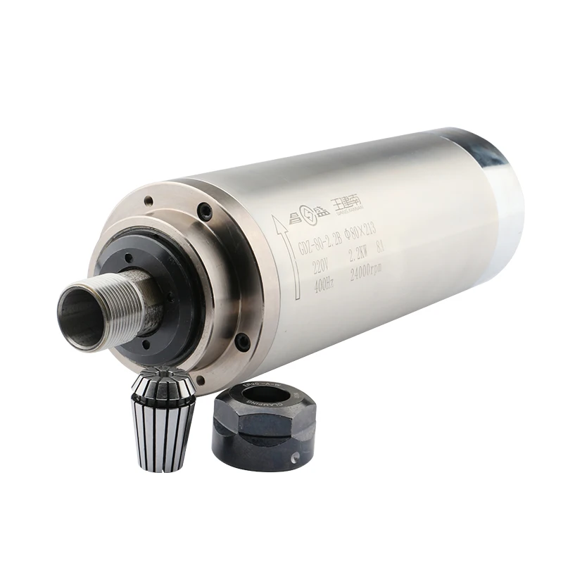 2.2kw Er20 Spindle Motor Gdz 80 2.2kw Water Cooled 220v Cnc Router Grinding Machine Cnc Spindle Motor