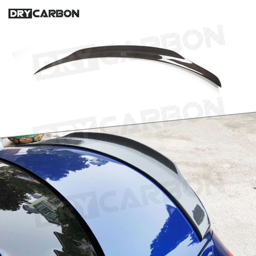 Carbon Fiber Rear Trunk Lip Spoiler For Mercedes Benz CLA Class W117 CLA180 200 220 250 260 CLA45 AMG 2013-2019 P Style FRP