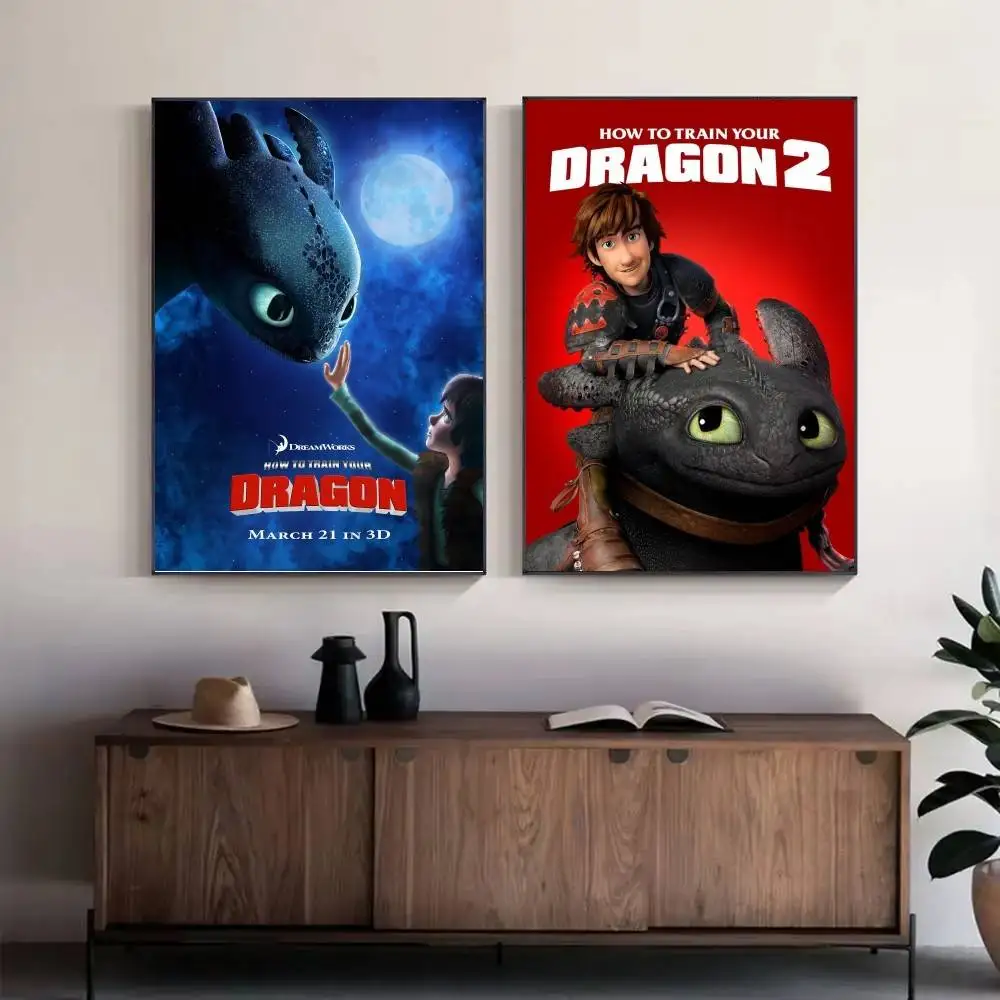 كيفية تدريب ملصق D-Dragon الخاص بك، ملصق فني ذاتي اللصق مقاوم للماء، ديكور جدار غرفة القهوة والبار #4